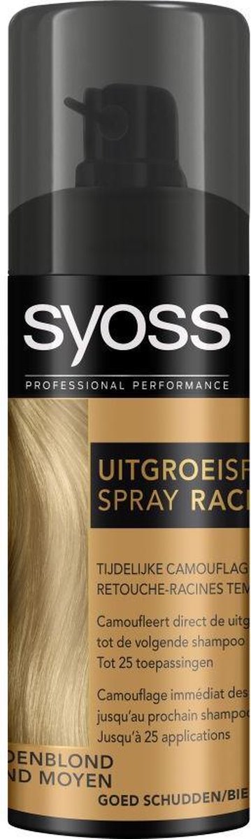 Syoss UitgroeisprayDonkerblond 3x Syoss UitgroeisprayDonkerblond 3x