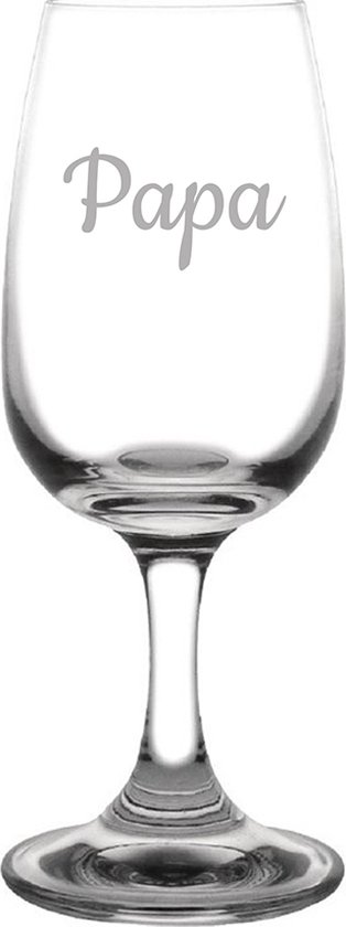 Gegraveerde portglas 12cl Papa
