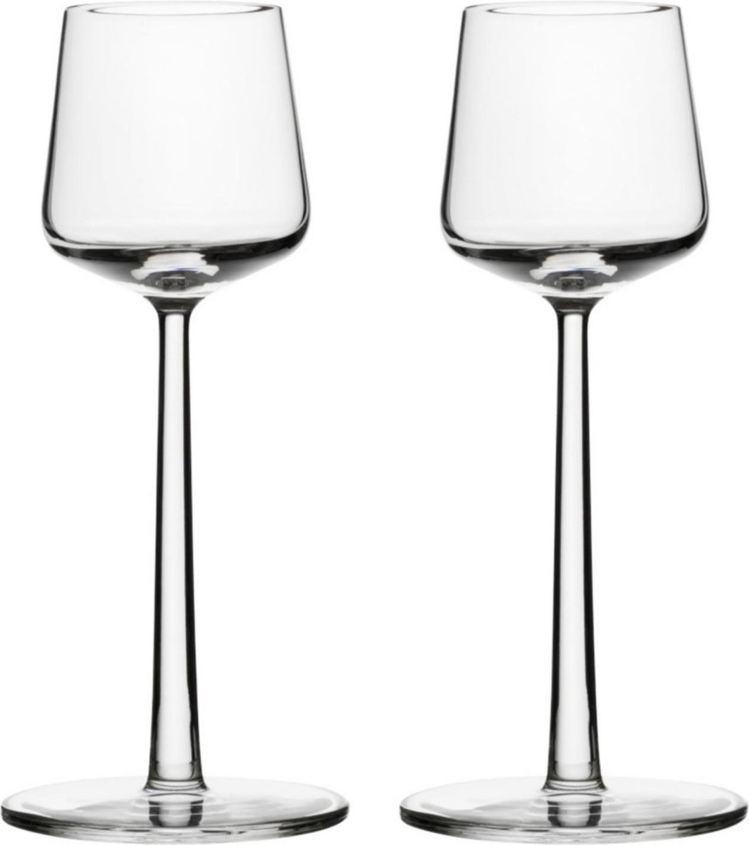 Iittala Essence – Portglas / Borrelglas / Likeurglas – Vaatwasserbestendig - Transparant - 15 cl – Set van 2 Glazen
