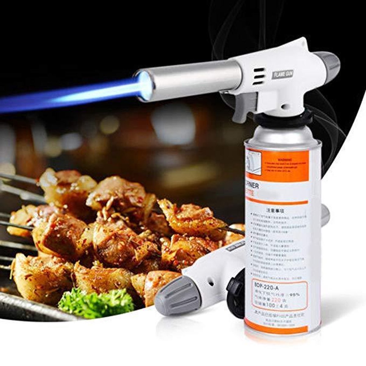 Multi Gasbrander - Butaangas Brander - Creme Brulee Butaan Gas Vuuwerk Keuken Soldeer Aansteker
