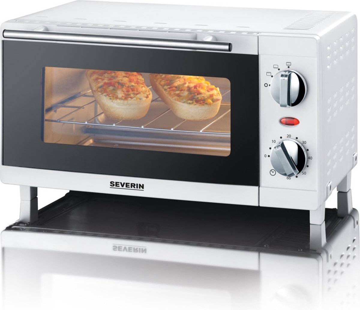 Severin TO 2054 - Vrijstaande mini oven - wit
