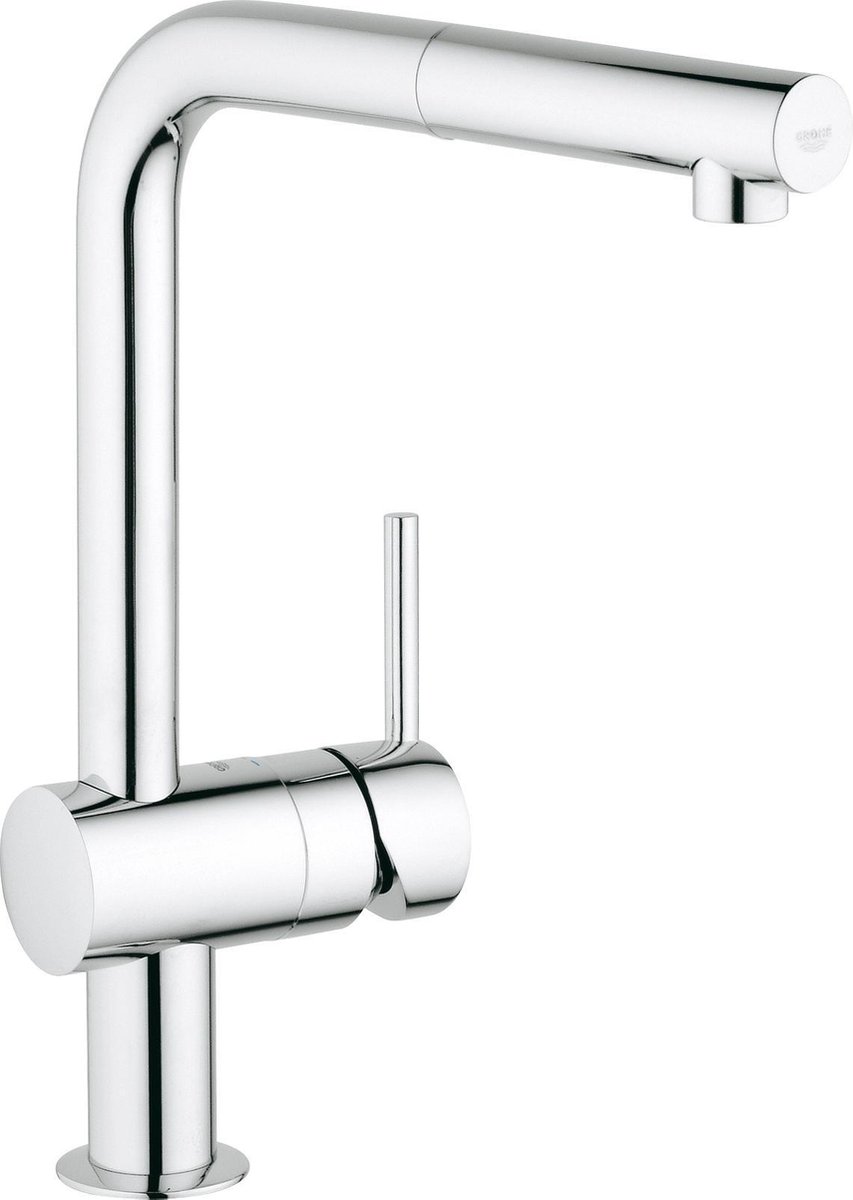 GROHE Minta Keukenkraan - Uittrekbare handdouche - Draaibare L uitloop - Chroom

