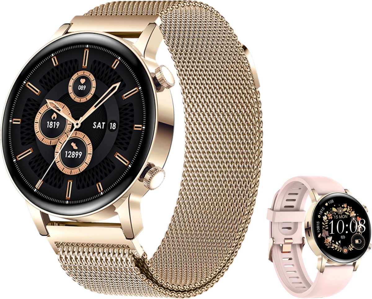 Luxxoz Smartwatch Rose Goud Luxxoz Smartwatch Rose Goud
