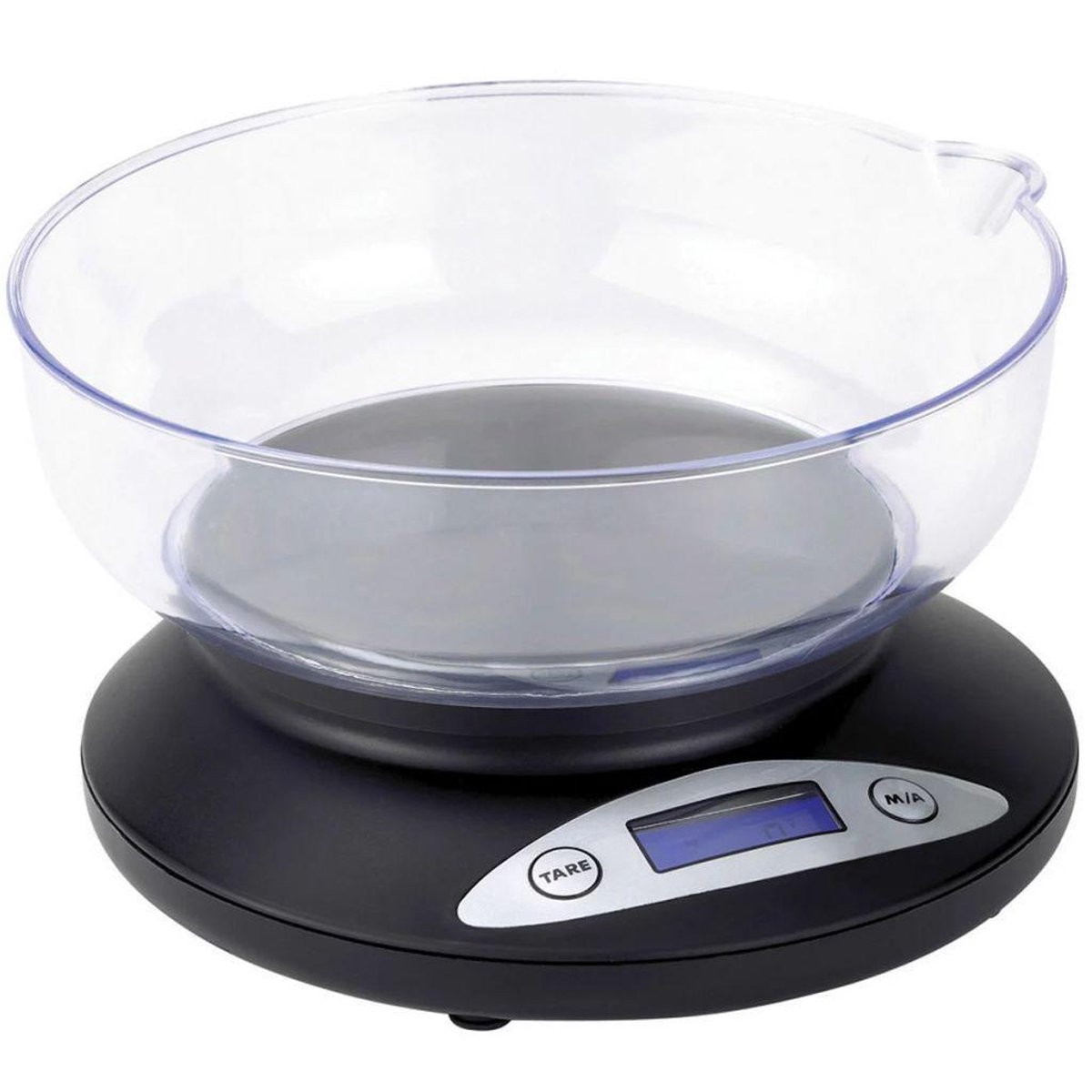 Keukenweegschaal Tristar KW-2430 - Digitale keukenweegschaal met kom - Tot 2 kilogram - Zwart Keukenweegschaal Tristar KW-2430 - Digitale keukenweegschaal met kom - Tot 2 kilogram - Zwart