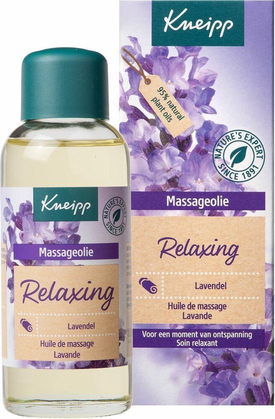 Kneipp Relaxing - Massageolie - Lavendel - Vegan - Voor een ontspannende massage - 1 st - 100 ml
