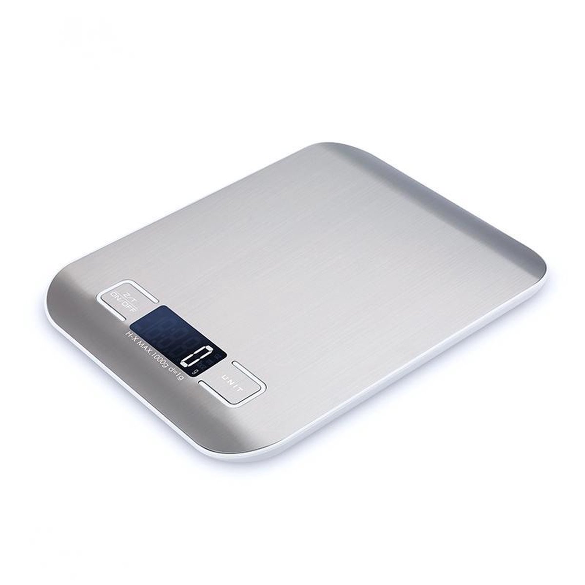 Precisie Keukenweegschaal - Digitale Keukenweegschaal - Tot 5kg - RVS Precisie Keukenweegschaal - Digitale Keukenweegschaal - Tot 5kg - RVS